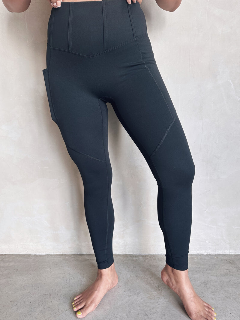 LEILA corset style pocket leggings