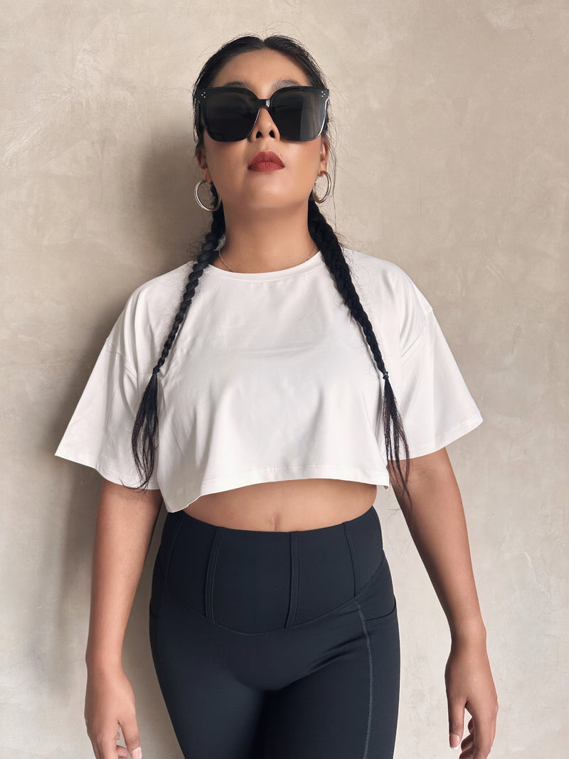 KAYLA oversized crop tee