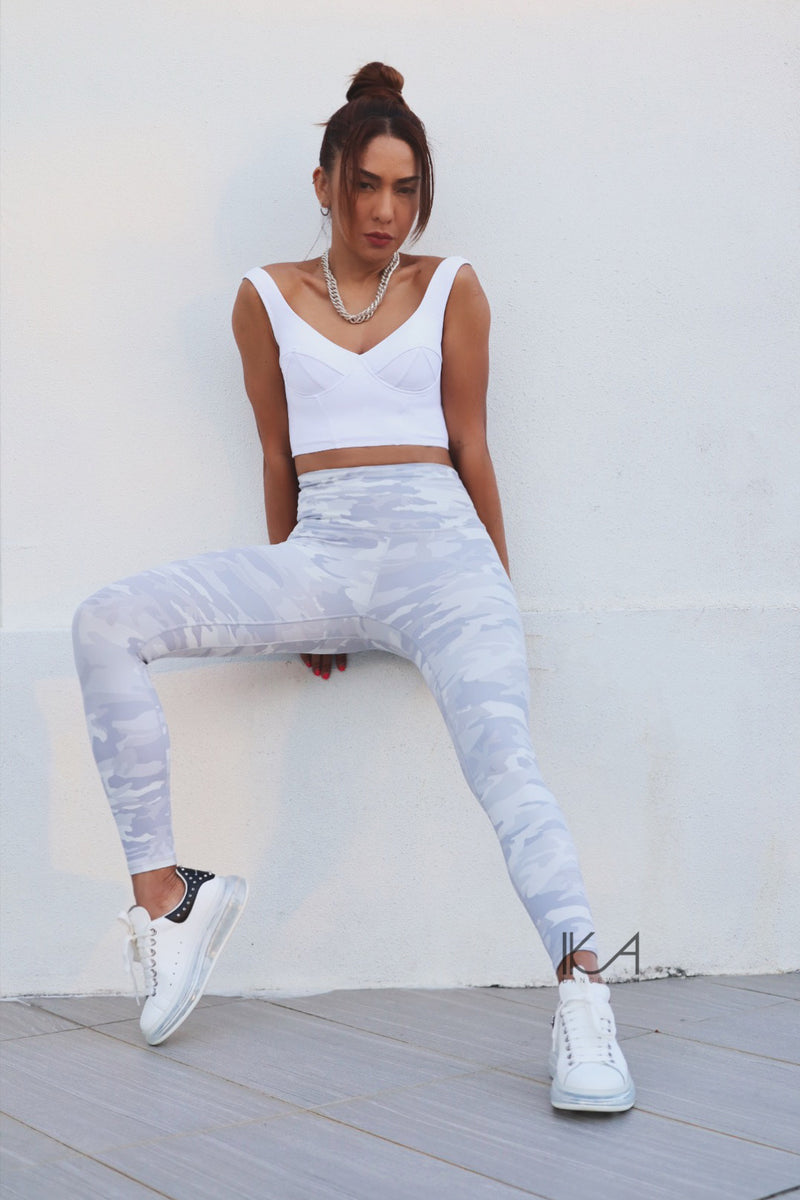 WHITE CAMO leggings (CLEARANCE -20%) – Ikadancewear